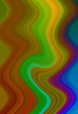 Esrarengiz neon parlayan geometrik soyut arkaplan. Fantezi fraktal kavramı