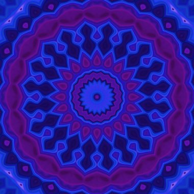 Esrarengiz sihirli neon parlayan geometrik mandala fantezi fraktal. Soyut arkaplan.