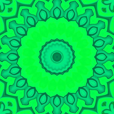 Esrarengiz sihirli neon parlayan geometrik mandala fantezi fraktal. Soyut arkaplan.