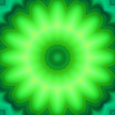 Ezoterik sihirli neon parlayan geometrik mandala fantezi fraktal. Soyut arkaplan. 
