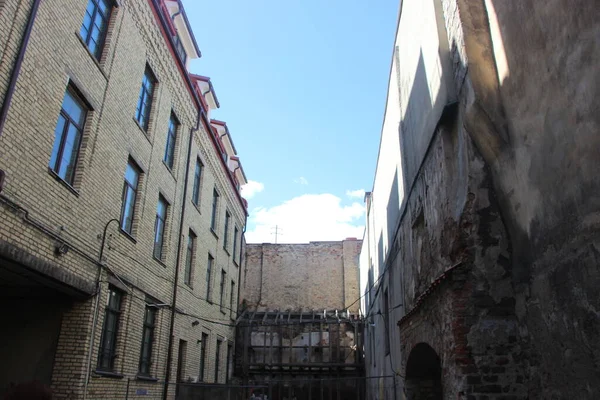 Urbanes Konzept Stadtbild Hintergrundansicht — Stockfoto