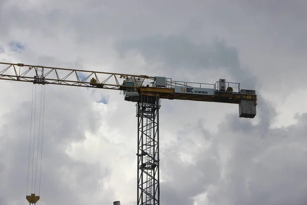 Canteiro Obras Vista Edifício — Fotografia de Stock