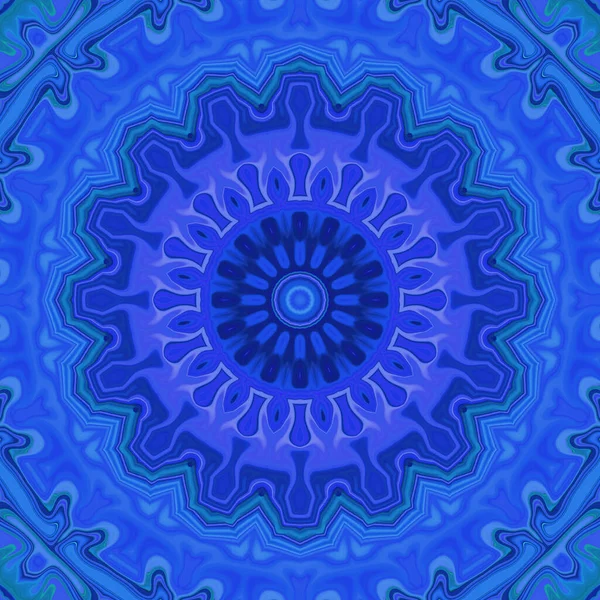 Esoteric magic neon glowing geometric mandala fantasy fractal. Abstract background.