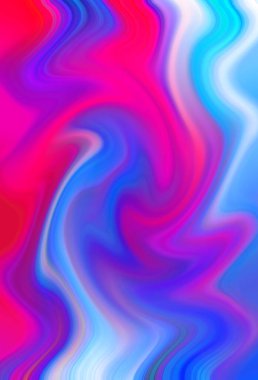 Esrarengiz neon parlayan geometrik soyut arkaplan. Fantezi fraktal kavramı