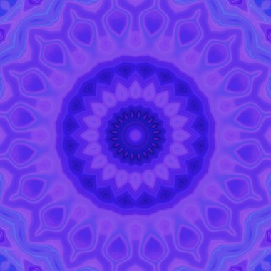 Esrarengiz neon parlayan geometrik soyut arkaplan. Fantezi fraktal kavramı