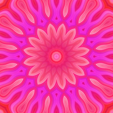 Esrarengiz neon parlayan geometrik soyut arkaplan. Fantezi fraktal kavramı