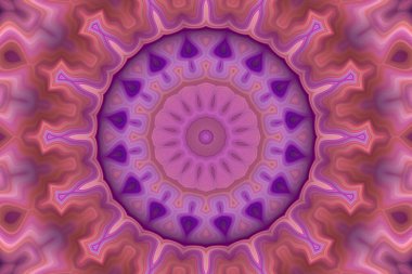 Esrarengiz sihirli neon parlayan geometrik mandala fantezi fraktal. Soyut arkaplan.