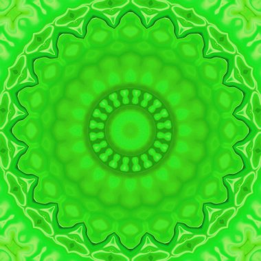 Esrarengiz neon parlayan geometrik soyut arkaplan. Fantezi fraktal kavramı