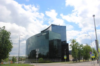 şehir konsepti, şehir manzarası arkaplan görüntüsü  