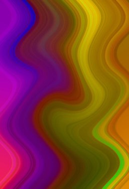 Esrarengiz neon parlayan geometrik soyut arkaplan. Fantezi fraktal kavramı