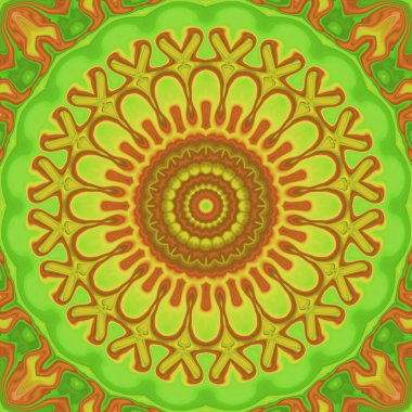 Esrarengiz neon soyut arka plan. Fantezi fraktal kavramı