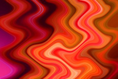 Esrarengiz neon parlayan geometrik soyut arkaplan. Fantezi fraktal kavramı