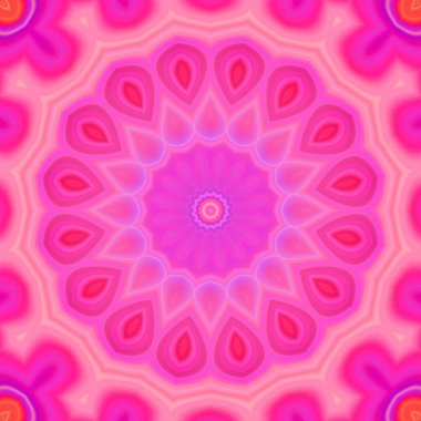 Esrarengiz neon parlayan geometrik soyut arkaplan. Fantezi fraktal kavramı