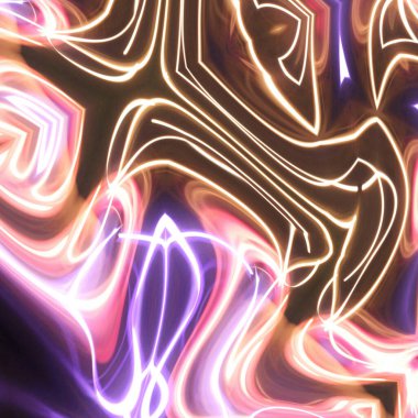 Soyut renkli neon ışıklı fantezi arka planı.  