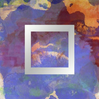 Soyut suluboya tasarımı, boyalı dokuya yakın çekim. Asgari arkaplan.