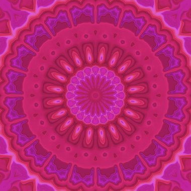 Esrarengiz neon parlayan geometrik soyut arkaplan. Fantezi fraktal kavramı