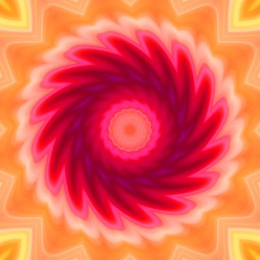 Esrarengiz neon soyut arka plan. Fantezi fraktal kavramı