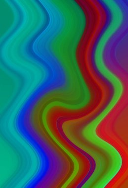 Esrarengiz neon parlayan geometrik soyut arkaplan. Fantezi fraktal kavramı