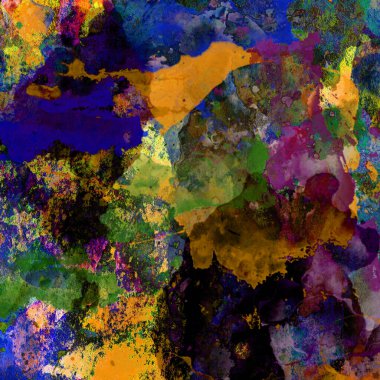 Soyut suluboya tasarımı, boyalı dokuya yakın çekim. Asgari arkaplan.