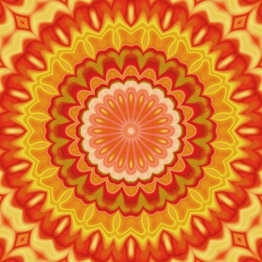 Esrarengiz sihirli neon parlayan geometrik mandala fantezi fraktal. Soyut arkaplan.