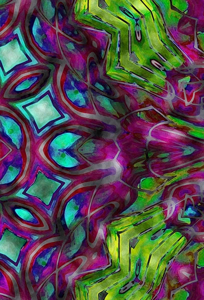 Kleurrijke Abstracte Achtergrond Fantasie Fractal Concept — Stockfoto