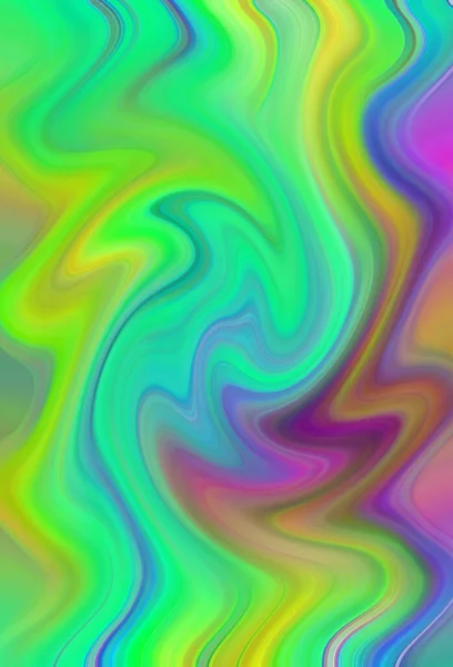 Kleurrijke Abstracte Achtergrond Fantasie Neon Fractal Concept — Stockfoto