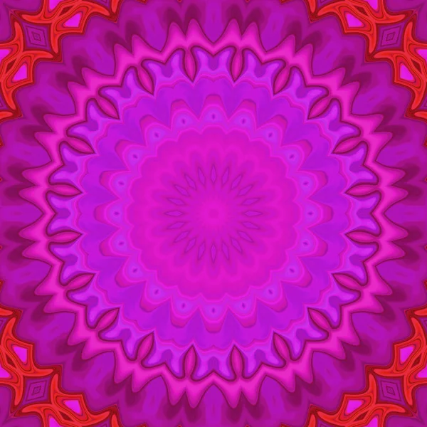 Esrarengiz sihirli neon parlayan geometrik mandala fantezi fraktal. Soyut arkaplan.