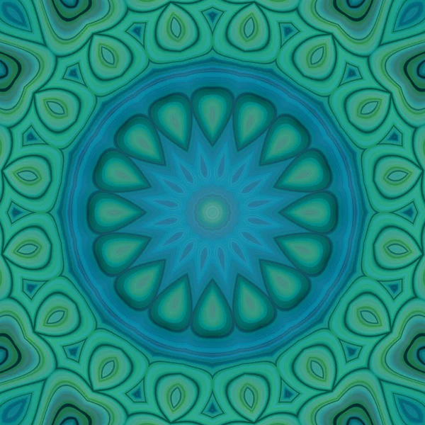 Esrarengiz neon parlayan geometrik soyut arkaplan. Fantezi fraktal kavramı