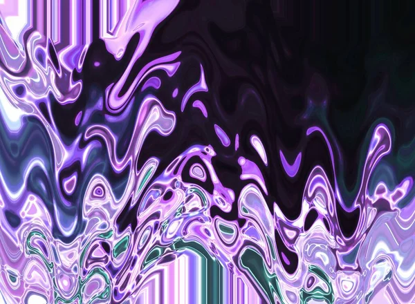 Ezoterikus Mágikus Neon Izzó Geometrikus Mandala Fantasy Fraktál Absztrakt Háttér — Stock Fotó