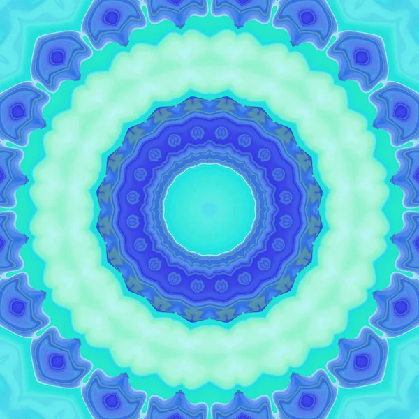 Esrarengiz neon parlayan geometrik soyut arkaplan. Fantezi fraktal kavramı