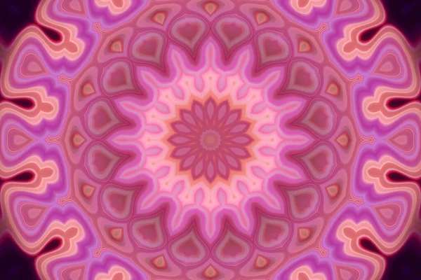 Esrarengiz neon parlayan geometrik soyut arkaplan. Fantezi fraktal kavramı