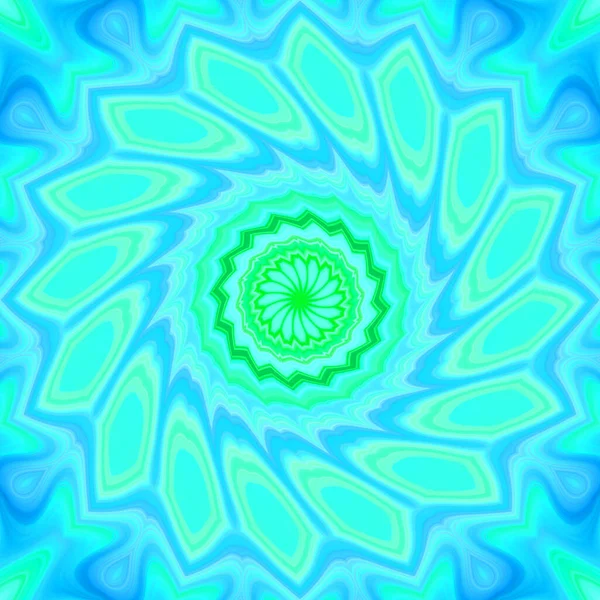 Esrarengiz neon parlayan geometrik soyut arkaplan. Fantezi fraktal kavramı