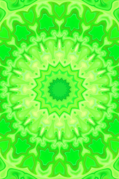 Esrarengiz neon parlayan geometrik soyut arkaplan. Fantezi fraktal kavramı