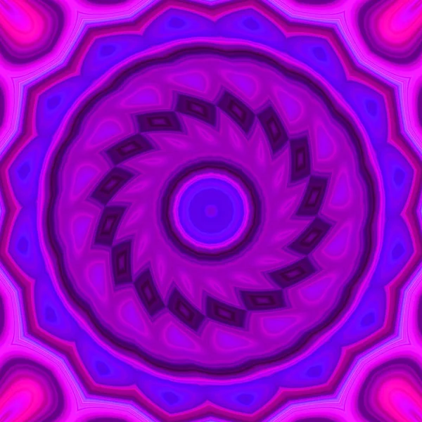 Esrarengiz sihirli neon parlayan geometrik mandala fantezi fraktal. Soyut arkaplan.