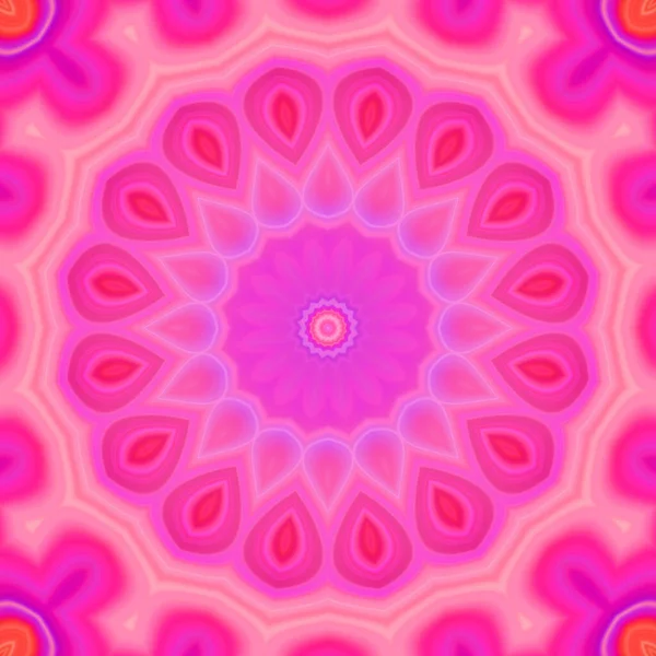 Esrarengiz neon parlayan geometrik soyut arkaplan. Fantezi fraktal kavramı