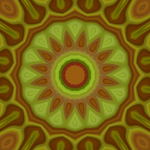 Esrarengiz neon parlayan geometrik soyut arkaplan. Fantezi fraktal kavramı