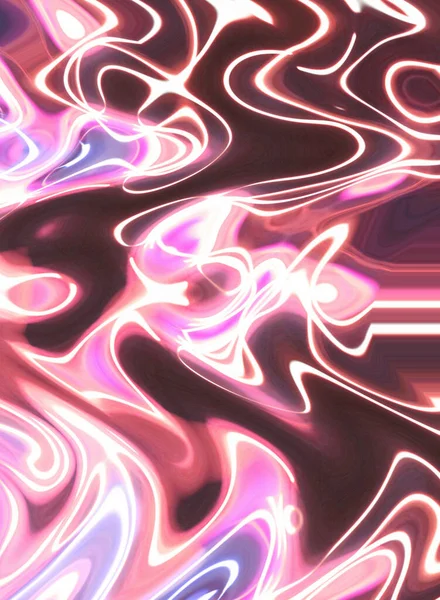 Magia Esotérica Néon Brilhante Mandala Geométrica Fantasia Fractal Contexto Abstrato — Fotografia de Stock
