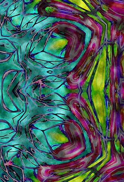 Kleurrijke Abstracte Achtergrond Fantasie Concept — Stockfoto