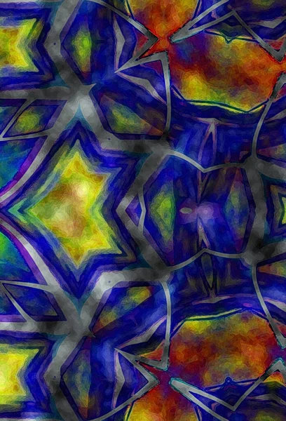 Kleurrijke Abstracte Achtergrond Fantasie Fractal Concept — Stockfoto