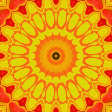 Esrarengiz sihirli neon parlayan geometrik mandala fantezi fraktal. Soyut arkaplan.