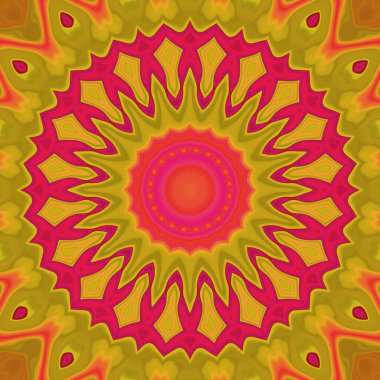 Esrarengiz neon soyut arka plan. Fantezi fraktal kavramı