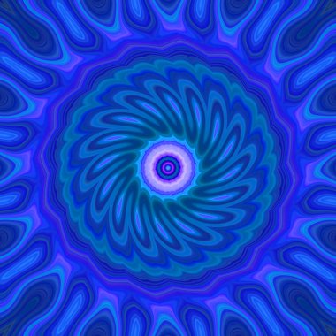 Esrarengiz sihirli neon parlayan geometrik mandala fantezi fraktal. Soyut arkaplan.