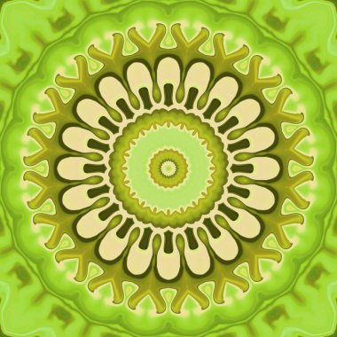 Esrarengiz sihirli neon parlayan geometrik mandala fantezi fraktal. Soyut arkaplan.