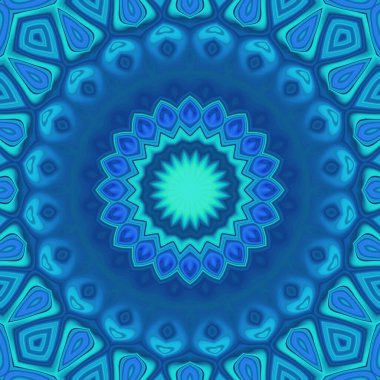 Esrarengiz neon soyut arka plan. Fantezi fraktal kavramı