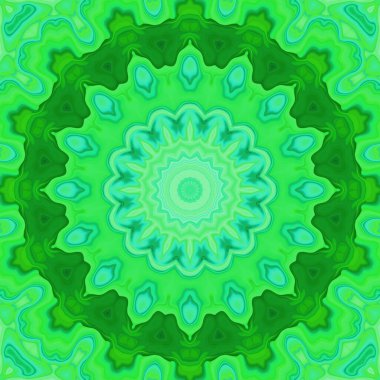 Esrarengiz neon parlayan geometrik soyut arkaplan. Fantezi fraktal kavramı