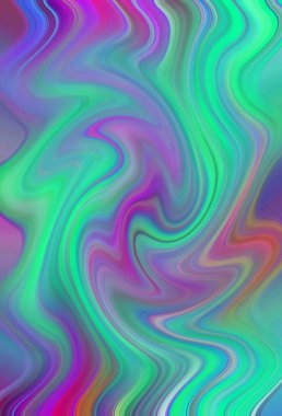 Esrarengiz renkli soyut arkaplan. Fantezi neon fraktal kavramı