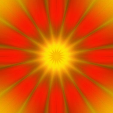 Esrarengiz neon parlayan geometrik soyut arkaplan. Fantezi fraktal kavramı
