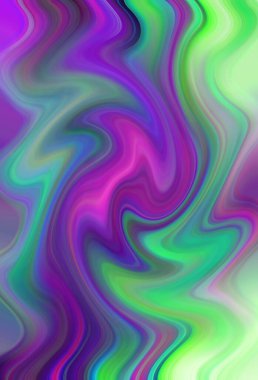 Esrarengiz renkli soyut arkaplan. Fantezi neon fraktal kavramı