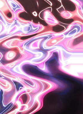 Ezoterik sihirli neon parlayan geometrik mandala fantezi fraktal. Soyut arkaplan.