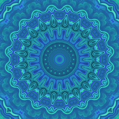 Esrarengiz renkli soyut arkaplan. Fantezi neon fraktal kavramı